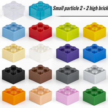 80шт Малка частица 3003 Висок тухла 2x2 DIY Блок е Съвместим с креативен подарък Изграждане на Moc Строителни блокове Играчка-замък