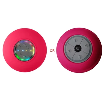 Bluetooth-съвместими слушалки за душ, безжичен водоустойчив високоговорител с FM-радио и многоцветен led подсветка, издънка