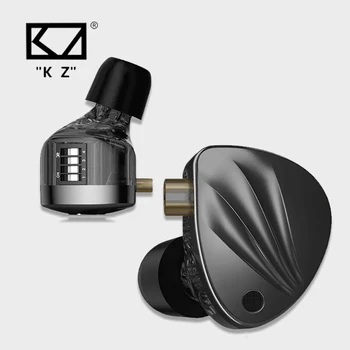 KZ Krila ушите HiFi 1DD + 1BA Висококачествени Адаптивни Слушалки с балансной инсталации, Слушалки с Монитор, Слушалки С Шумопотискане
