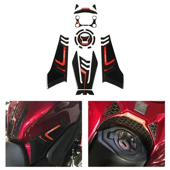 Аксесоари за мотоциклети на HONDA CB650R 2019 2020 3D стикер от въглеродни влакна, стикер с емблемата на Защитно тампон върху резервоара, капачката Cas Accesorio
