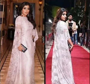 Арабски Мюсюлмански вечерни рокли Дубай 2019, благородна Празнична Облекло знаменитости на Червения килим, Вечерни рокли на знаменитости Плюс Размер