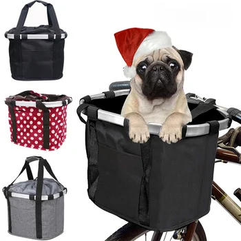 Велосипедна кошница Переноска за домашни любимци Велосипедна чанта за пикник за кучета Быстросъемная Дишаща Переноска за кучета Пътна чанта за кучета Клетка за домашни любимци