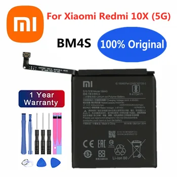 Висококачествен Оригинална Батерия Xiao mi BM4S За Xiaomi Redmi 10X5G Версия 4520mAh Батерия За Телефона Bateria 