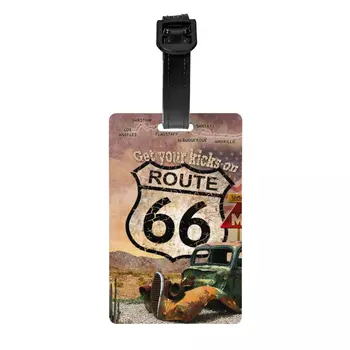 Да Получите удоволствие от етикет етикет Route 66, изработен по поръчка на магистралата САЩ, пътен знак, багажных бирках, на етикета за защита на личните данни