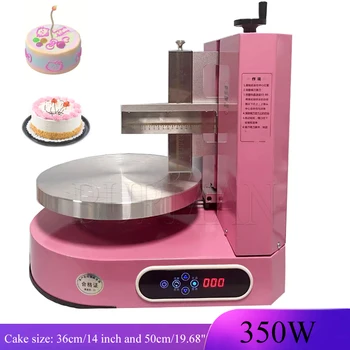 Електрическа машина за нанасяне на крем за торта на рожден ден, машина за нанасяне на гладко покритие, за разпръскване на крем за печене на масло, торта, хляб