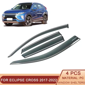 За MITSUBISHI Eclipse Cross 2017-2024 Прозореца на колата козирка от дъжд, Козирки, защитни подслон, Дефлектор, накладки, стикер на рамката