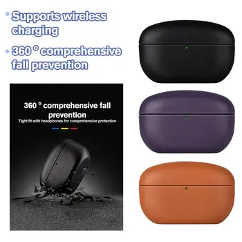 Защитен Калъф За слушалки Подходящи За Sony WF-1000XM5 Кожен Калъф устойчив на удари Корпус Корпус С Защита От Прах Рамка 2023 Ne V7C3