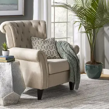 Индивидуален американски възрастен лесен луксозен стил, текстилен разтегателен диван-фотьойл със скандинавските технологии, стол-тигър за хола малък апартамент