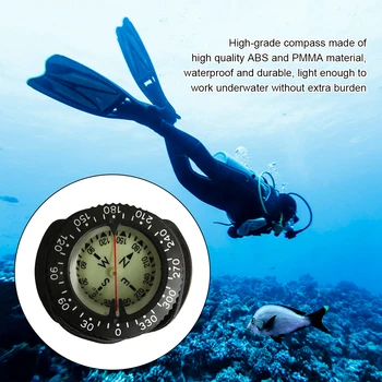 Компаси за гмуркане, Професионален водоустойчив подводни компаси, Светещи указатели курс навигатор