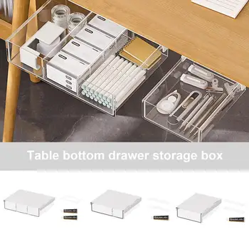 Кутии за съхранение под масата Самозалепващи Кутия-органайзер под масата С ръководството на Многофункционален Портативен Кутия за съхранение на настолни дръжки