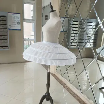 Къса долната пола със свързани с искания за бала на булчински рокли Дамски долната пола трапецовидна форма с кринолином за младоженци 2023