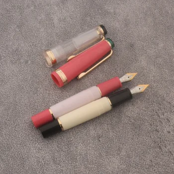 МИНИ-писалка JinHao 82 Цвят отговаря на Акрилна дръжка Spin EF F M С върха на Канцеларски материали, Офис Ученически пособия Писалки с мастило, златни