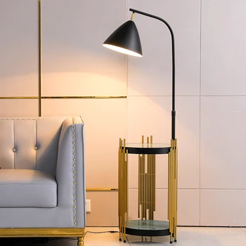 Модерен под лампа нощна лампа за спални хол поставка за дивана лампи кабинет офис оттичане настолна лампа декор осветление