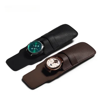 Нова висококачествена чанта за съхранение часа от изкуствена кожа, преносими часовници, защитна чанта за съхранение на часовници, кутии за бижута и опаковки за бижута
