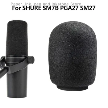 Предното стъкло на микрофон от стиропор за конденсаторных микрофони SM7B PGA27 SM27 - като поп-филтър за микрофони