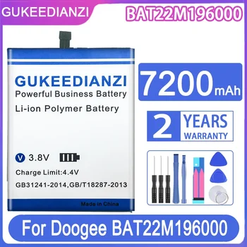 Преносимото батерия GUKEEDIANZI 7200mAh за батерии на мобилни телефони Doogee BAT22M196000