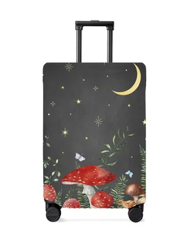 Растения, гъби, цветя, Луната, чанта за багаж, еластичен калъф за куфара, прахоустойчив, чанта за багаж за 18-32-инчов пътя на куфара