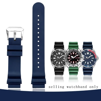 Удължен гумен ремък за часовници Seiko Water Светия Abalone Small MM Can SRP601J1 SRPB53 фторопластовый каишка за часа 20 mm 22мм гривна