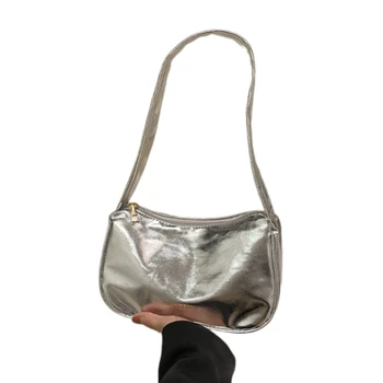 Универсална чанта с Модерна Кожена чанта през рамо Чанта за подмишниците Чанта с голям капацитет